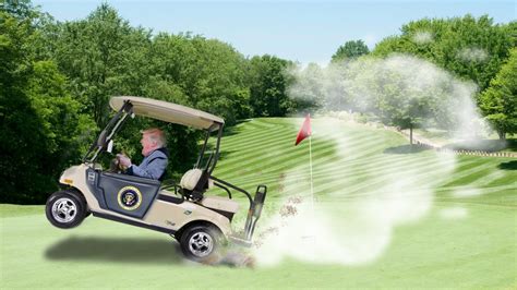 New Book Alleges Trump Had a 'Supercharged' Golf Cart to Help Him Cheat at Golf