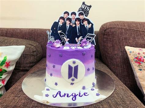 14th Birthday Cakes, Purple Cakes Birthday, Bts Happy Birthday, Happy Birthday Cake Pictures ...