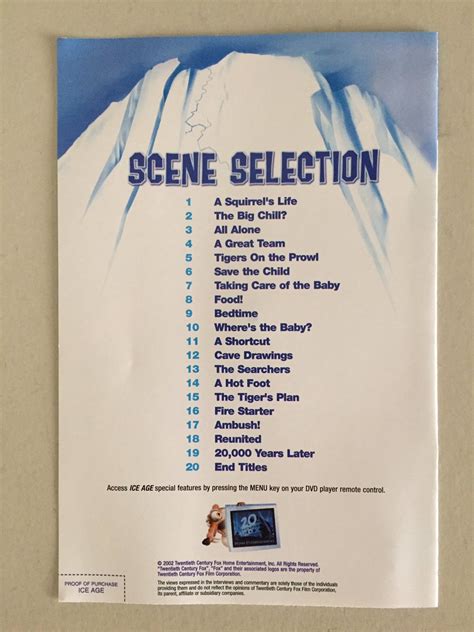 Ice Age Dvd Menu