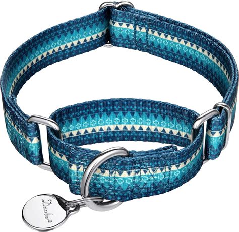 Dazzber Martingale Collars for Dogs – Soft Adjustable Dog Collar, Durable D-ring Heavy Duty ...