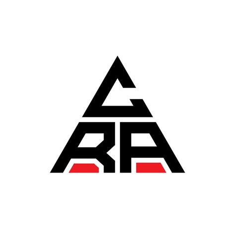 CRA triangle letter logo design with triangle shape. CRA triangle logo design monogram. CRA ...