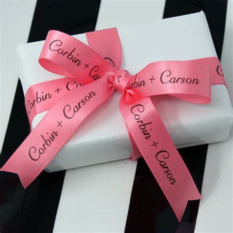 5/8" Personalized Satin Wedding Ribbon