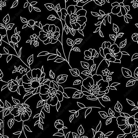 Background Black And White Flower