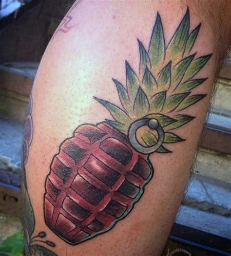 50 Grenade Tattoo Designs For Men - Explosive Ink Ideas