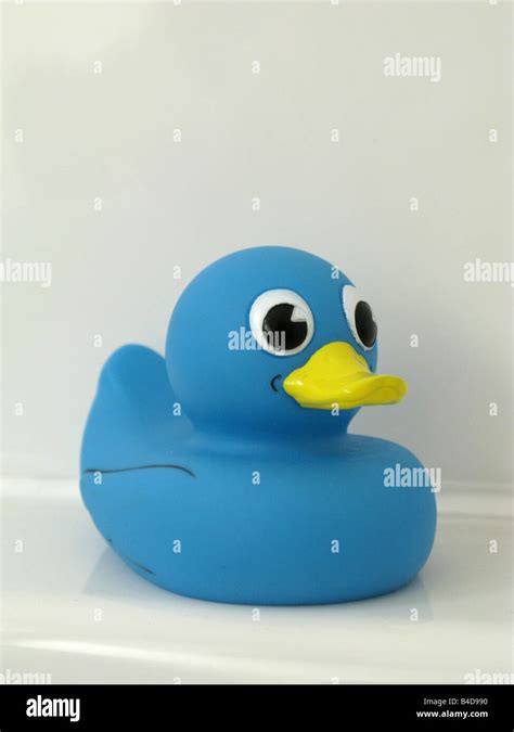 Blue rubber duck 03 Stock Photo - Alamy