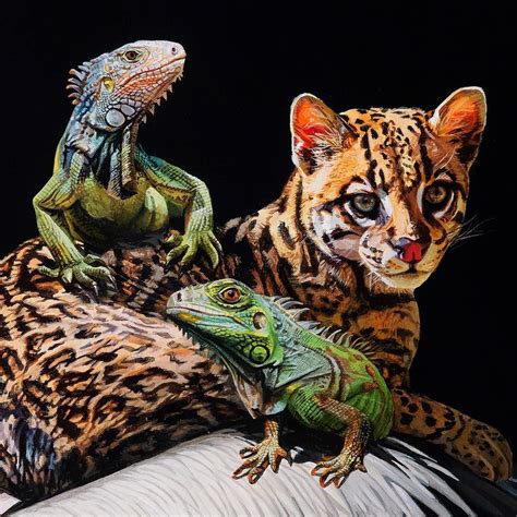 Hyperrealistic Paintings of Migrating Animals Carrying Tiny Ecosystems on Their Backs | Animal ...