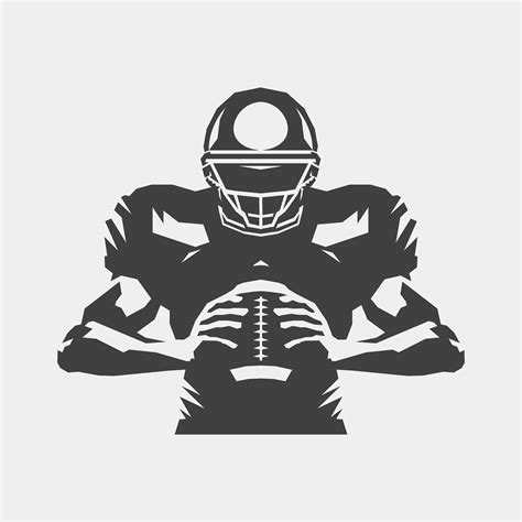 Football Player Back Silhouette SVG