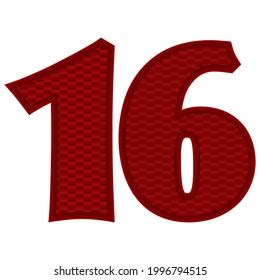 16 Red Number Images, Stock Photos & Vectors | Shutterstock