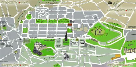 Map Of Edinburgh City Centre | Map Of The World