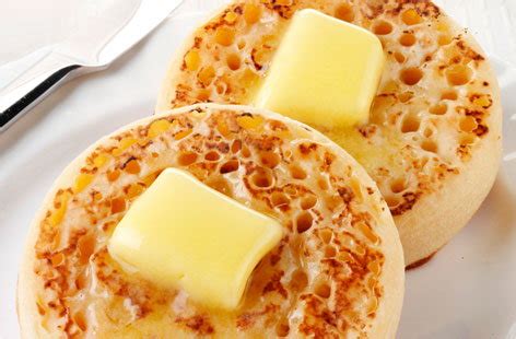 English crumpets with butter | Tesco Real Food