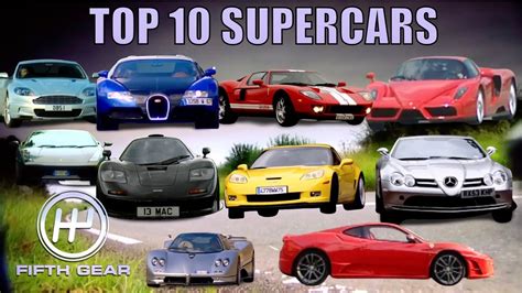 The Top 10 Supercars of ALL TIME - The FULL film | Fifth Gear - YouTube