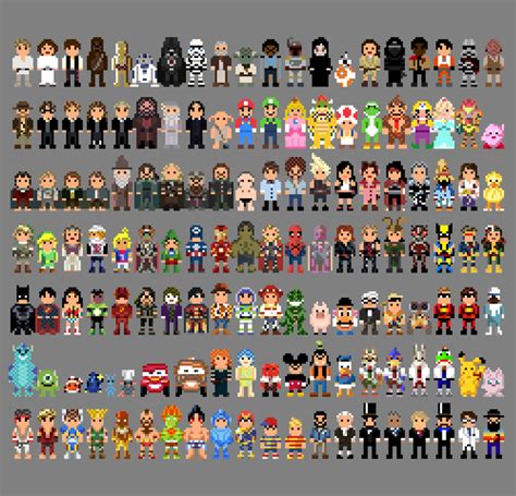 8-Bit Collection of Characters by LustriousCharming on DeviantArt