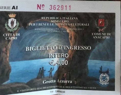 Tickets info – Blue Grotto of Capri island