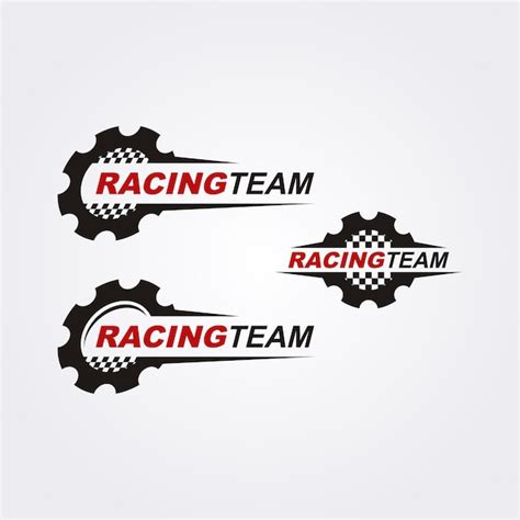 Racing team logo collection Vector | Premium Download