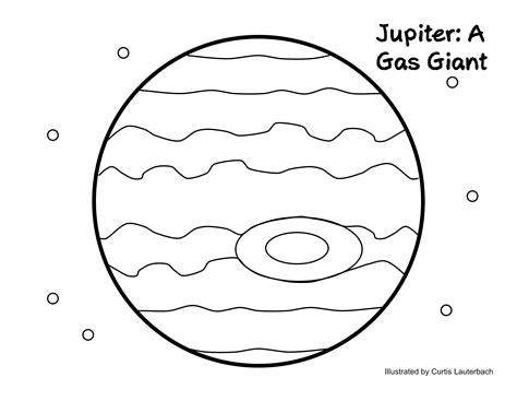 One of the many pictures for a coloring book I illustrated for my nieces. #jupiter #space # ...