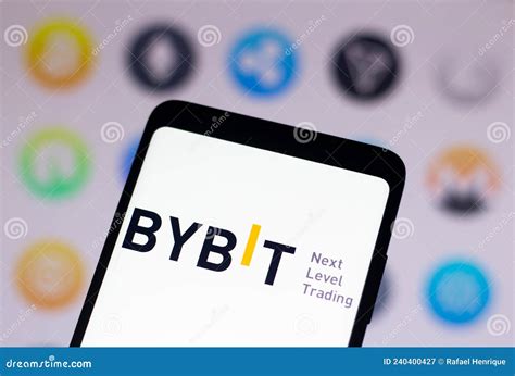 February 1, 2022, Brazil. in this Photo Illustration, the Bybit Logo is Displayed on a ...