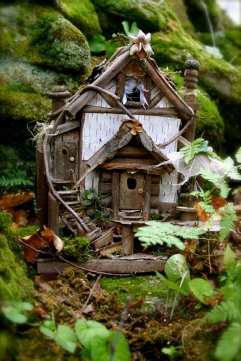 Such cool little house | Fairy houses, Fairy garden houses, Fairy garden