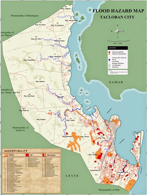 leomap: MAP of TACLOBAN CITY(EASTERN VISAYAS)