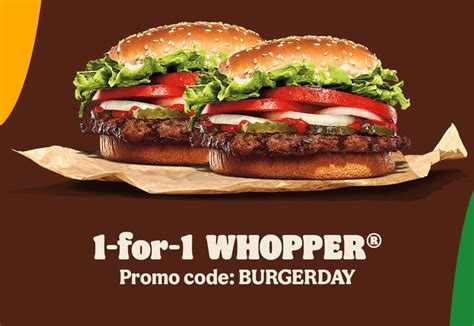 (EXPIRED) Buy-1-Get-1-Free WHOPPER burgers at Burger King S’pore outlets on 28 May 2023