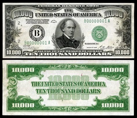 All About the Elusive $10,000 Bill and Why You Haven't Seen One