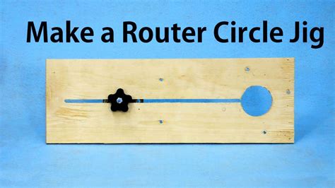 How to Make a Router Circle Jig - a woodworkweb | Woodworking jigs, Diy ...