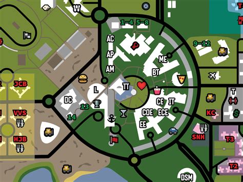 GTA San Andreas Styled Map of my UNI by Vineet Kapil on Dribbble