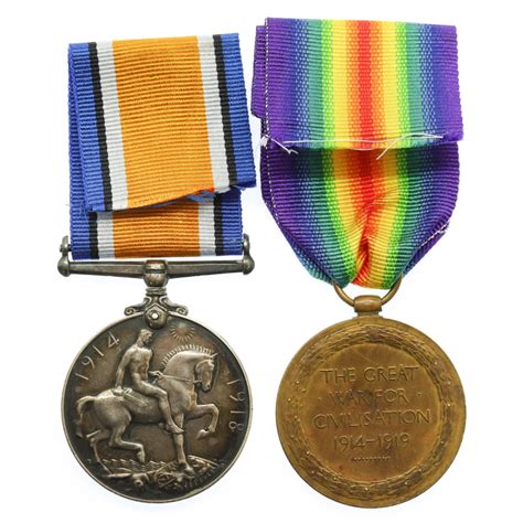 WW1 British War & Victory Medal Pair - Pte. T. Reaney, 1/4th Bn. King's ...