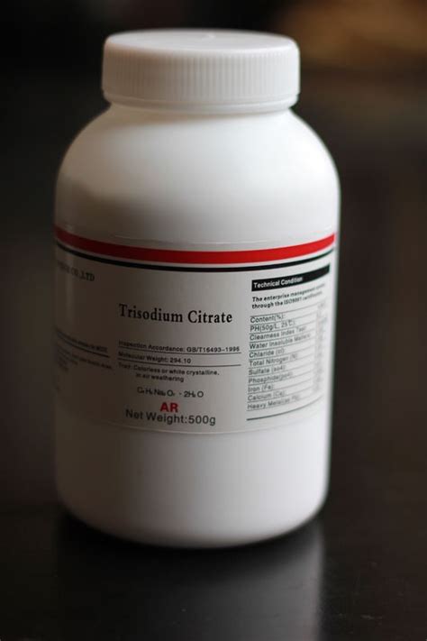 Medical Grade Trisodium Citrate Anhydrous / White Trisodium Citrate Anticoagulant