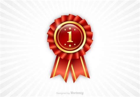 First Place Ribbon Vector - Download Free Vector Art, Stock Graphics & Images