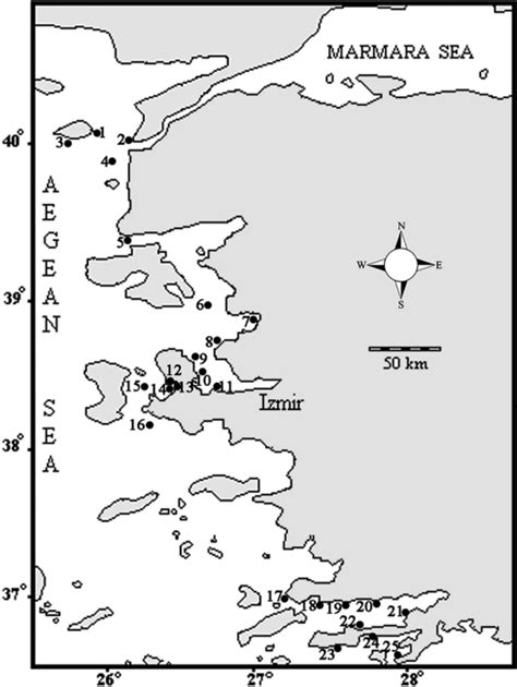 Map of the studied area with location of the stations where... | Download Scientific Diagram