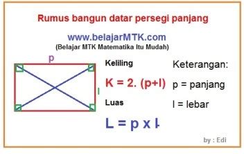 Rumus Luas Persegi Panjang Dan Contoh Soal – Berbagai Contoh