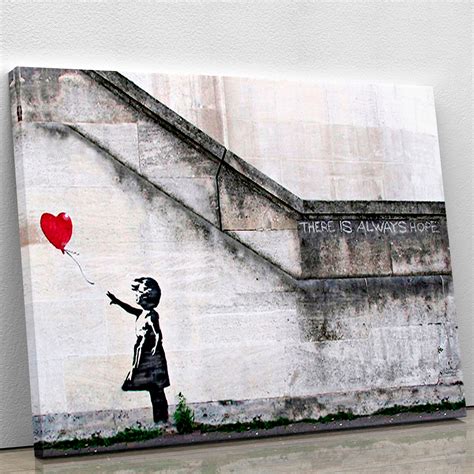 Banksy There is Always Hope Canvas Print or Poster | Canvas Art Rocks