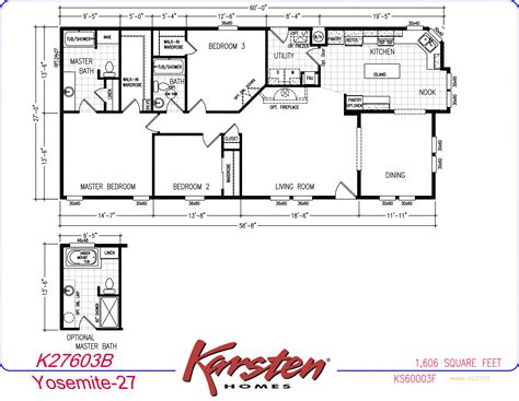 32 Two Bedroom 2 Bedroom Double Wide Mobile Home Floor Plans ...