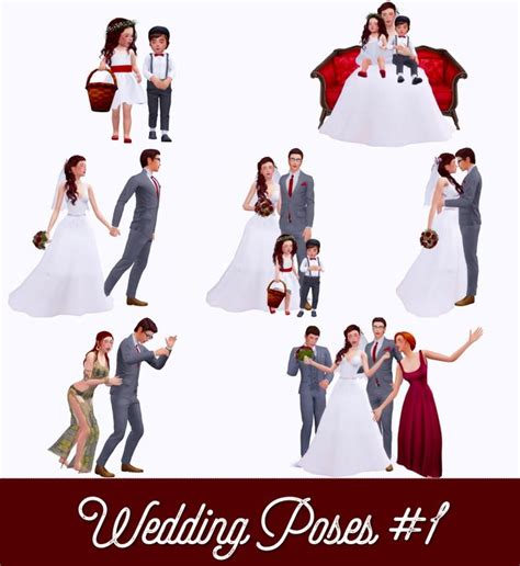 Wedding Poses #1: | Atashi77 | Sims 4 couple poses, Sims 4 wedding dress, Wedding poses