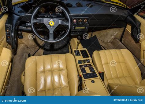 Interior of the Sports Car Ferrari 328 GTS. Editorial Stock Image ...