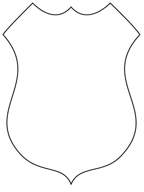 Police Badge Outline - ClipArt Best