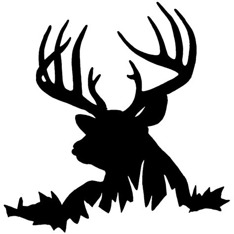 buck silhouette clipart #8 | Hunting decal, Deer silhouette, Silhouette stencil