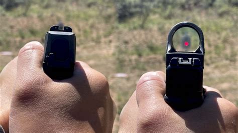 How to Aim a Pistol with Iron Sights or a Red Dot Sight (w/ Videos)