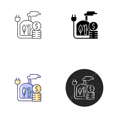 Biomass Energy Price Icon Clip Art Black Color Vector, Clip Art, Black ...