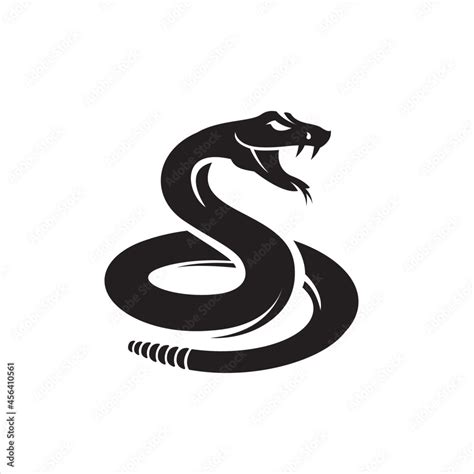 Isolated silhouette Rattlesnake logo icon vector Stock Vector | Adobe Stock