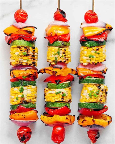 Balsamic Veggie Skewers with Corn, Peppers & Zucchini | Last Ingredient