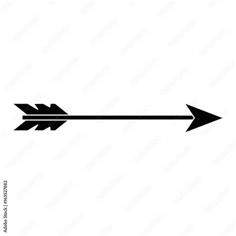 arrow icon over white background vector illustration Stock Vector | Adobe Stock