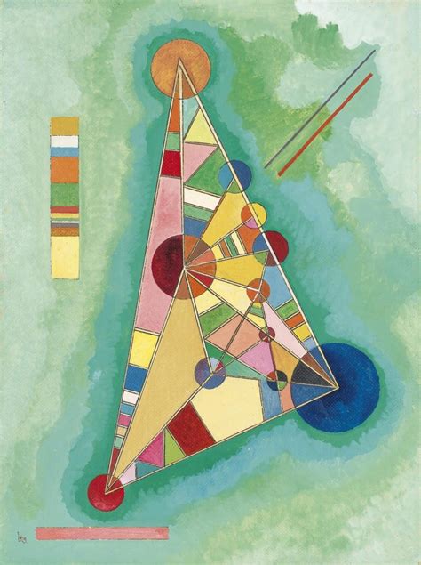 Wassily Kandinsky | Bunt Im Dreieck (Bigarrure Dans Le Triangle) (1927 ...