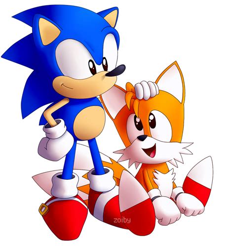 Sonic and Tails by Zoiby on DeviantArt