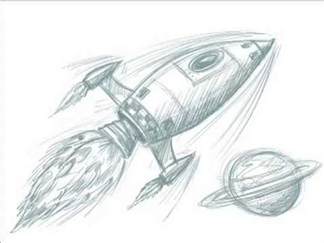 Realistic Easy Rocket Drawing - Merryheyn