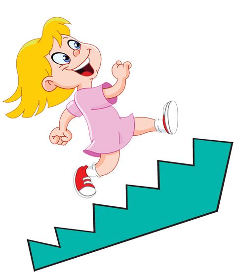 go up stairs cartoon - Clip Art Library