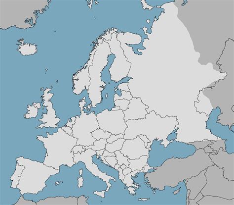 Blank Map Of Europe | New Calendar Template Site