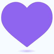 "Purple heart" Emoticon