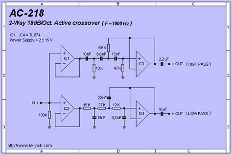 Active Crossover Circuit Diagram