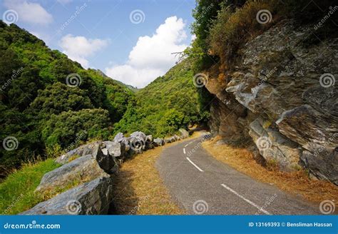 Small Road in Corsica Mountains Stock Image - Image of europe, road: 13169393